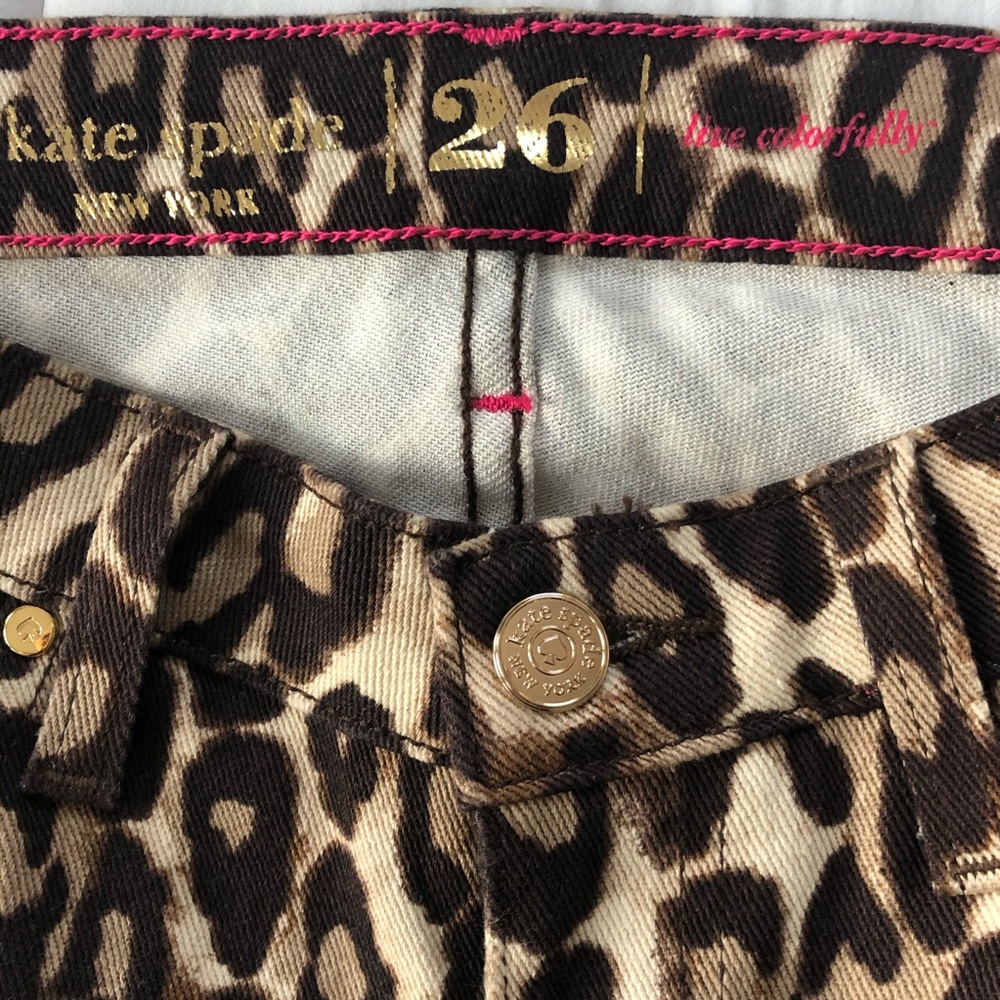 Kate Spade Jeans Broome St. Autumn Leopard size 26